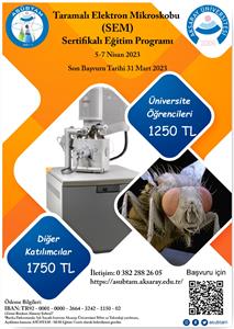 Taramalı Elektron Mikroskop SEM Sertifikalı Eğitim Programı